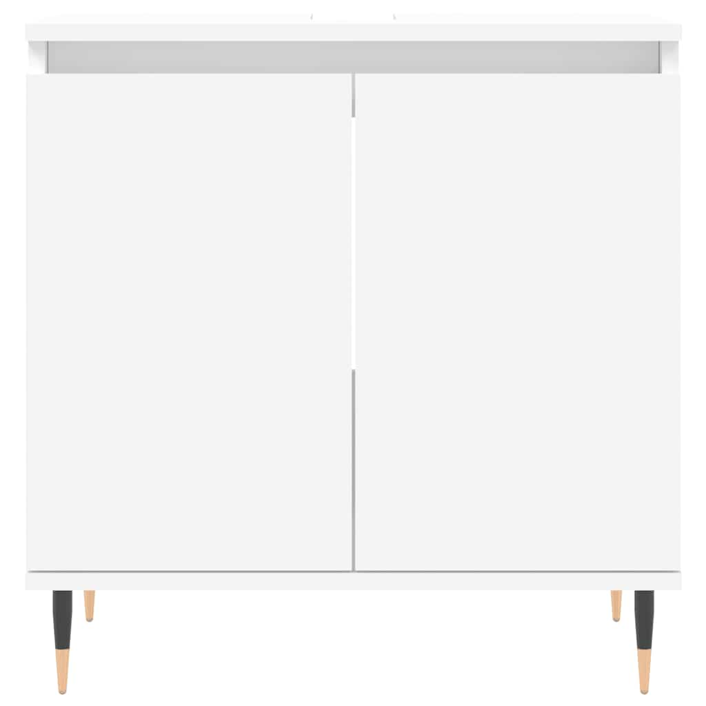 Mobile da Bagno Bianco 58x33x60 cm in Legno Multistrato