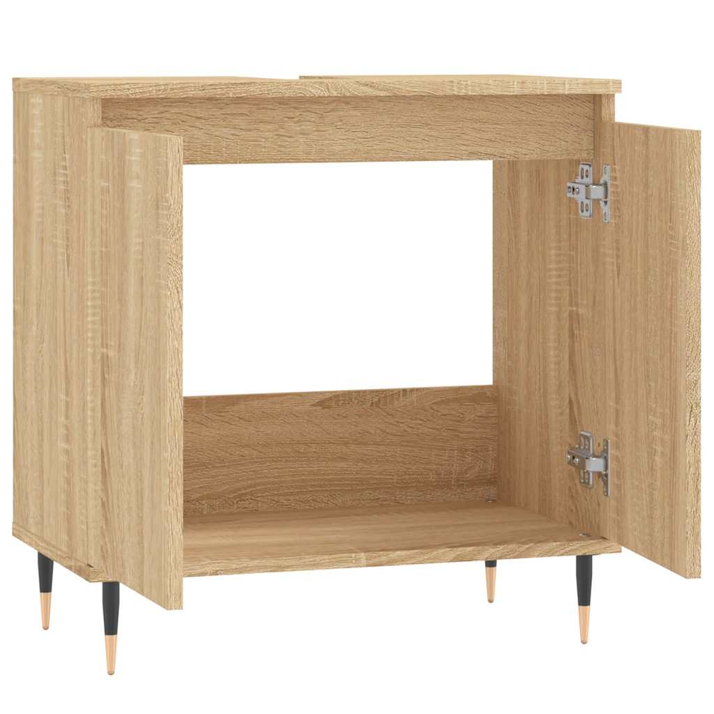 Mobile da Bagno Rovere Sonoma 58x33x60 cm in Legno Multistrato | homemem39