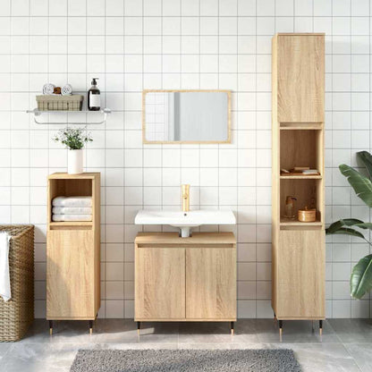 Mobile da Bagno Rovere Sonoma 58x33x60 cm in Legno Multistrato | homemem39