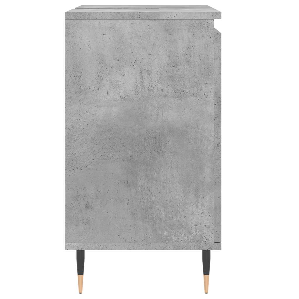 Armadietto da Bagno Grigio Cemento 58x33x60cm Legno Multistrato | homemem39