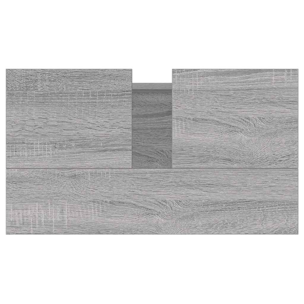 Mobile da Bagno Grigio Sonoma 58x33x60 cm in Legno Multistrato