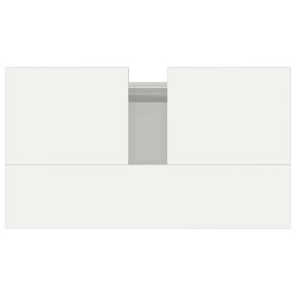 Armadietto Bagno Bianco Lucido 58x33x60cm in Legno Multistrato | homemem39