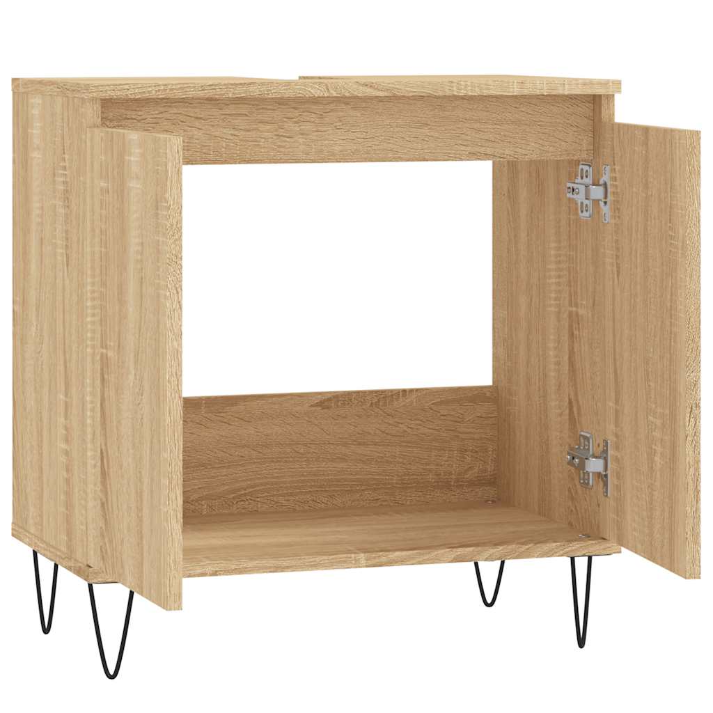 Mobile da Bagno Rovere Sonoma 58x33x60 cm in Legno Multistrato | homemem39