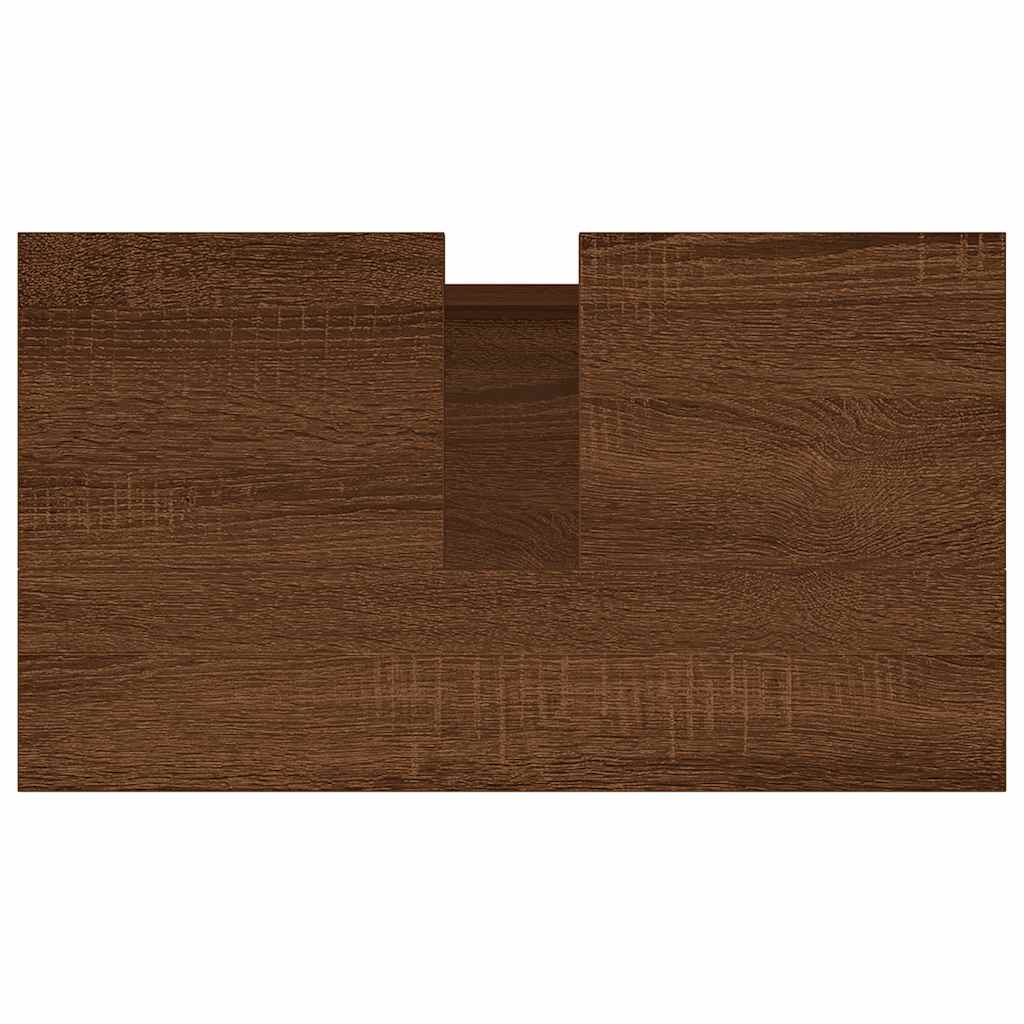 Armadietto Bagno Rovere Marrone 58x33x60cm in Legno Multistrato - homemem39