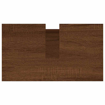 Armadietto Bagno Rovere Marrone 58x33x60cm in Legno Multistrato - homemem39