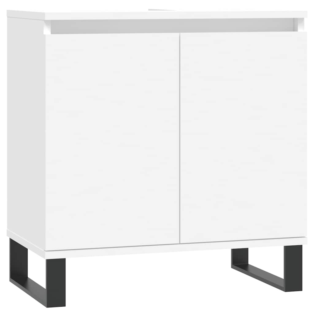 Mobile da Bagno Bianco 58x33x60 cm in Legno Multistrato | homemem39