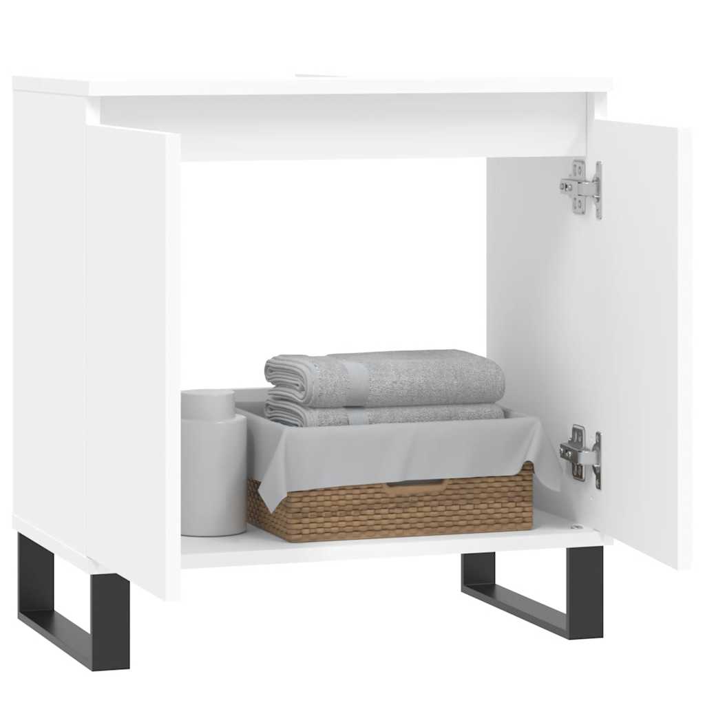 Mobile da Bagno Bianco 58x33x60 cm in Legno Multistrato | homemem39