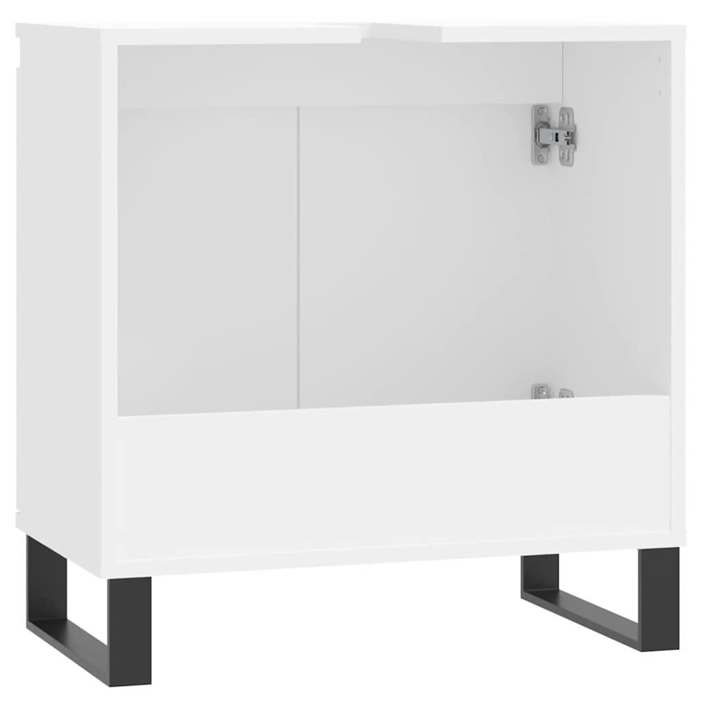 Mobile da Bagno Bianco 58x33x60 cm in Legno Multistrato | homemem39