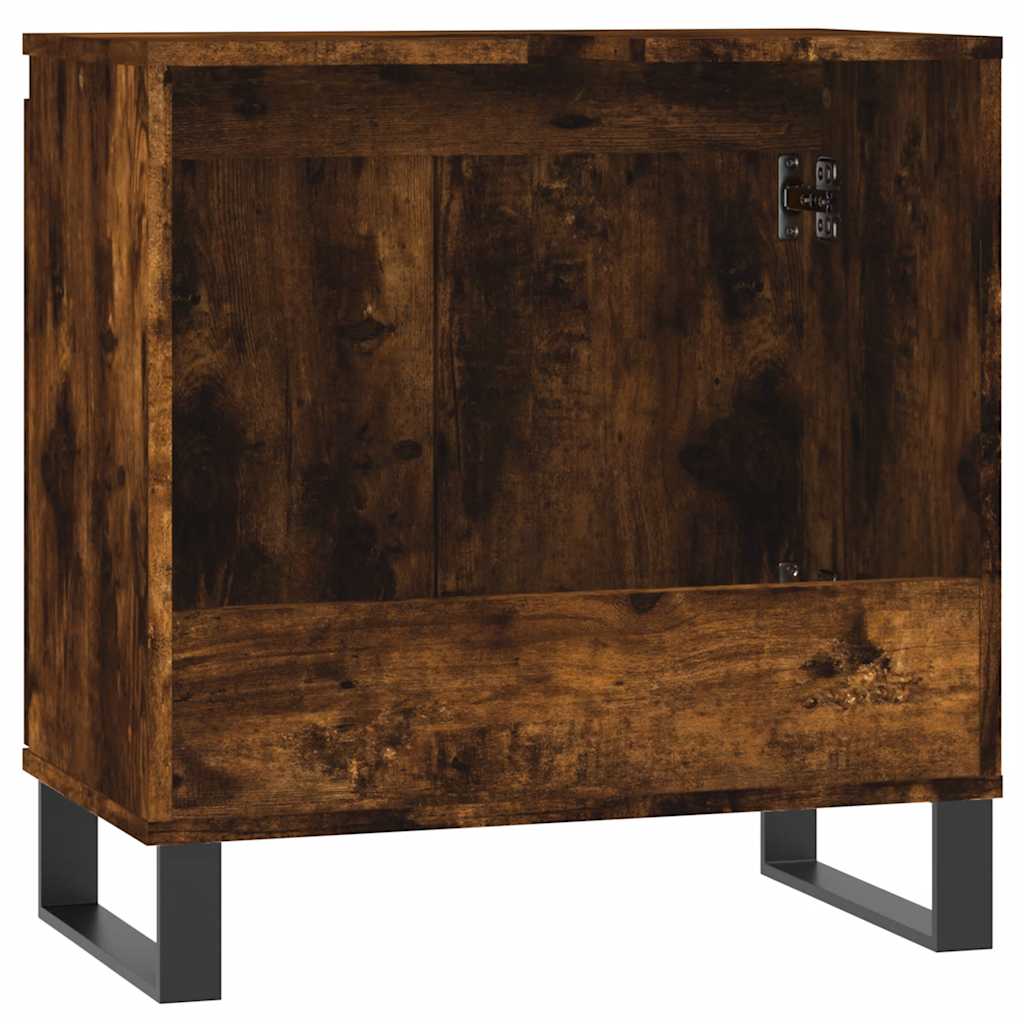 Armadietto Bagno Rovere Fumo 58x33x60 cm in Legno Multistrato | homemem39