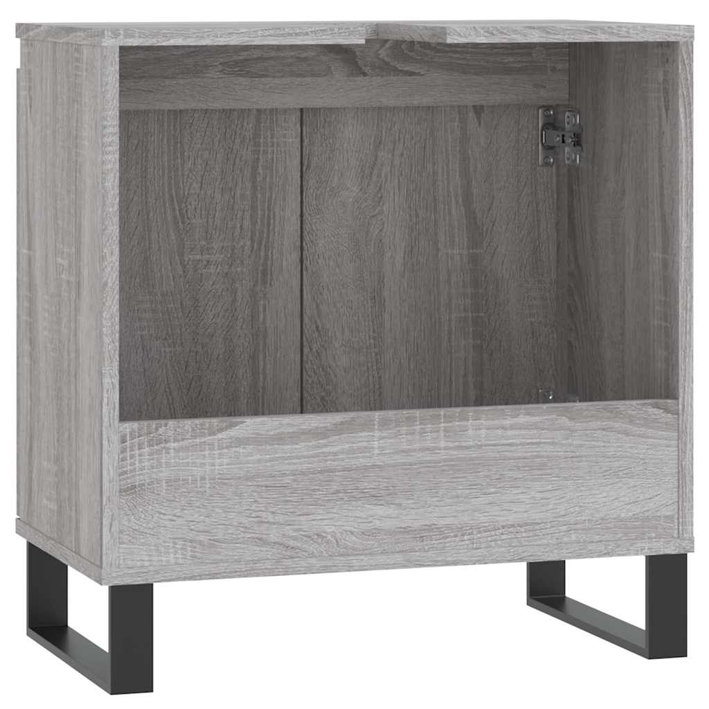 Mobile da Bagno Grigio Sonoma 58x33x60 cm in Legno Multistrato | homemem39