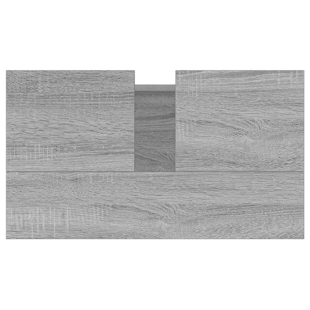 Mobile da Bagno Grigio Sonoma 58x33x60 cm in Legno Multistrato