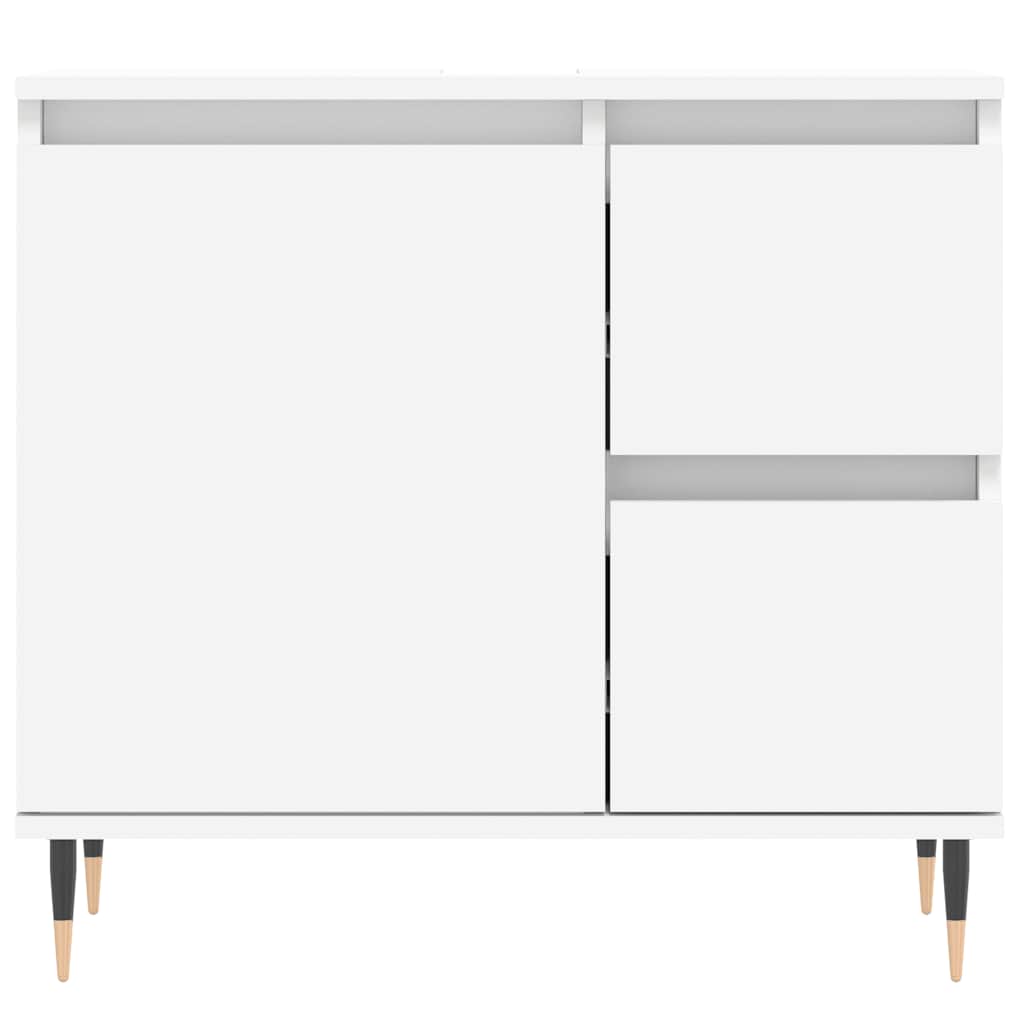 Armadietto da Bagno Bianco 65x33x60 cm in Legno Multistrato - homemem39