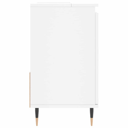 Armadietto da Bagno Bianco 65x33x60 cm in Legno Multistrato
