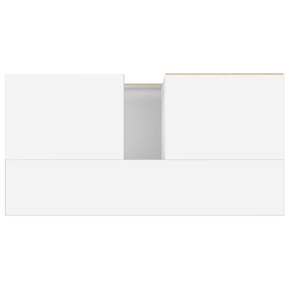 Armadietto da Bagno Bianco 65x33x60 cm in Legno Multistrato - homemem39