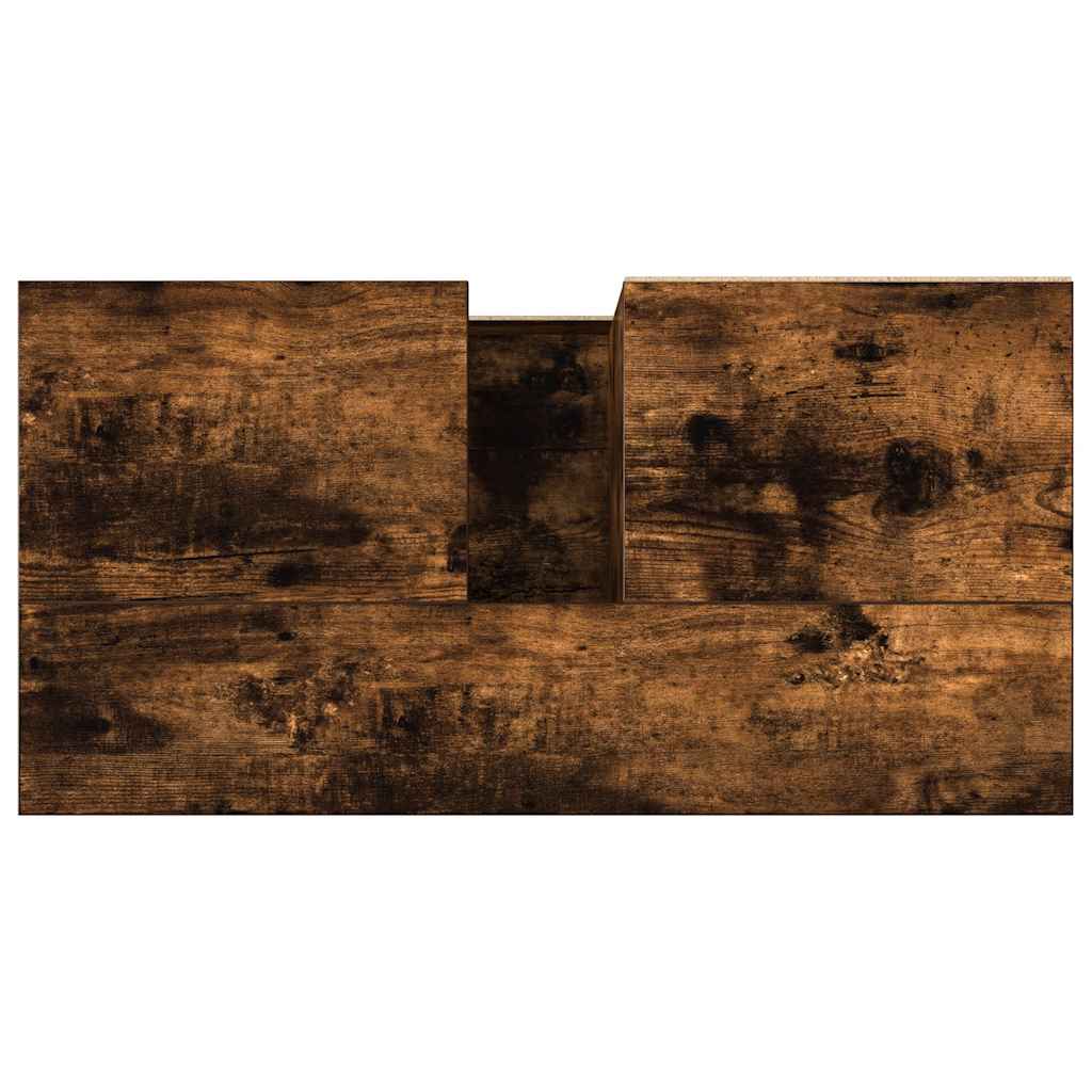 Armadietto Bagno Rovere Fumo 65x33x60 cm in Legno Multistrato | homemem39