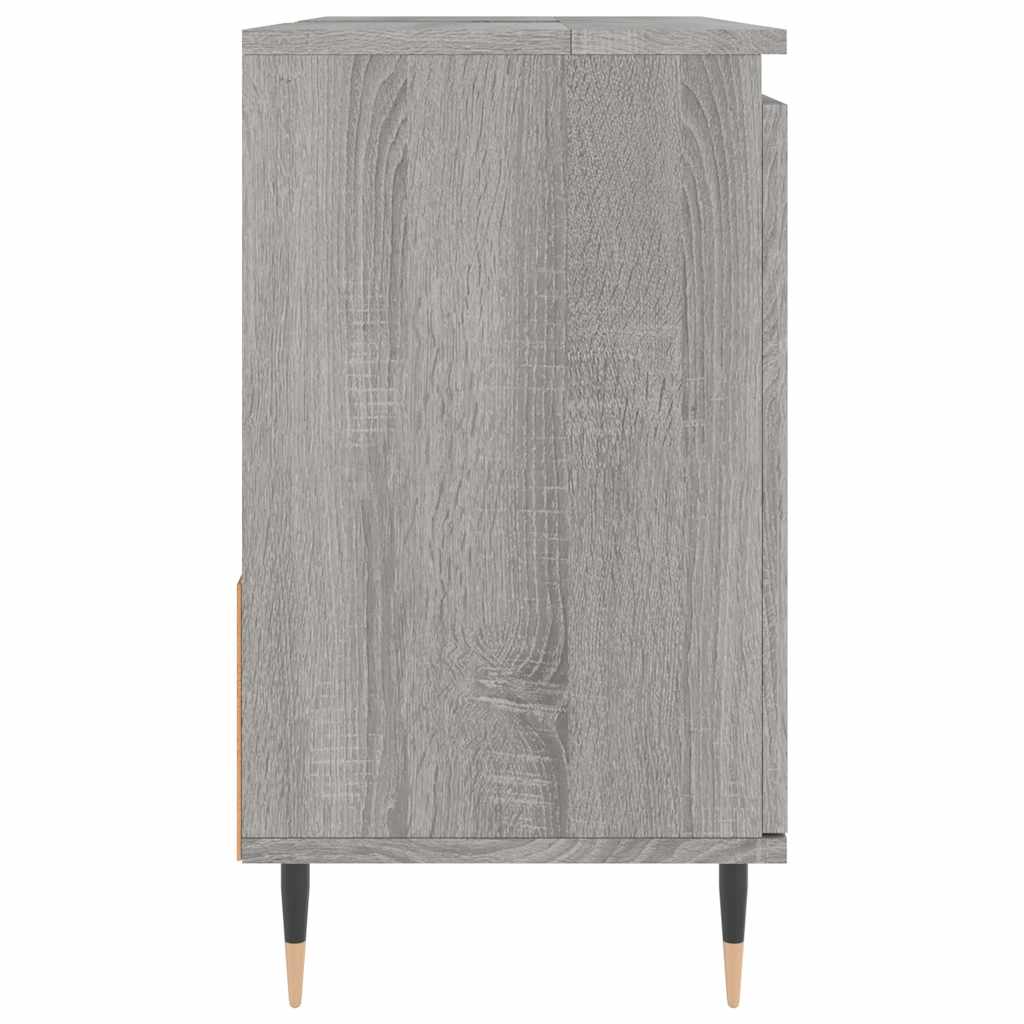 Armadietto Bagno Grigio Sonoma 65x33x60 cm in Legno Multistrato - homemem39