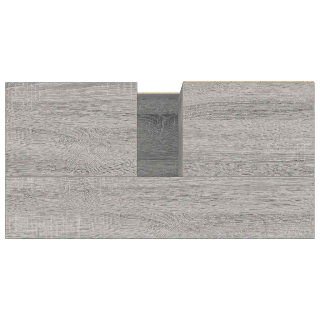 Armadietto Bagno Grigio Sonoma 65x33x60 cm in Legno Multistrato - homemem39