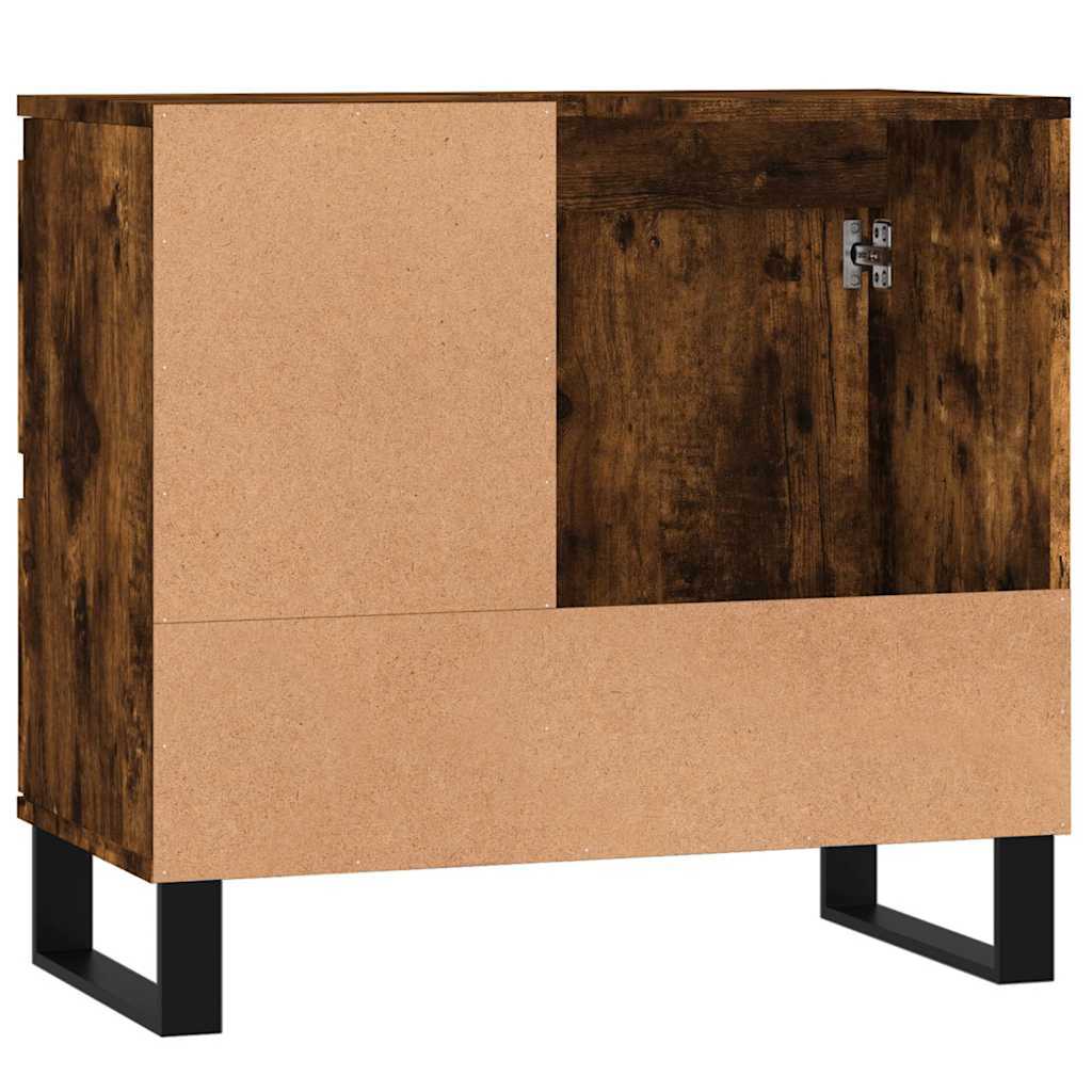 Armadietto Bagno Rovere Fumo 65x33x60 cm in Legno Multistrato | homemem39