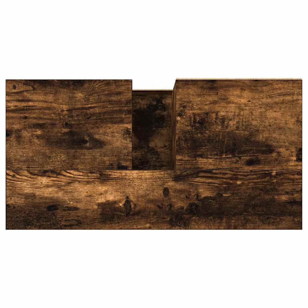 Armadietto Bagno Rovere Fumo 65x33x60 cm in Legno Multistrato | homemem39