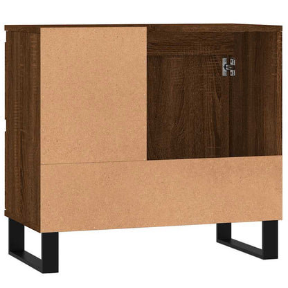 Armadietto Bagno Rovere Marrone 65x33x60cm in Legno Multistrato