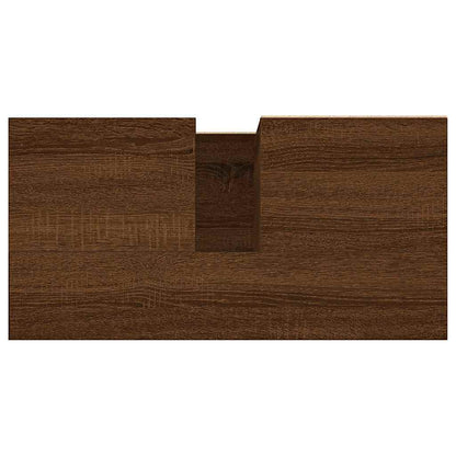 Armadietto Bagno Rovere Marrone 65x33x60cm in Legno Multistrato
