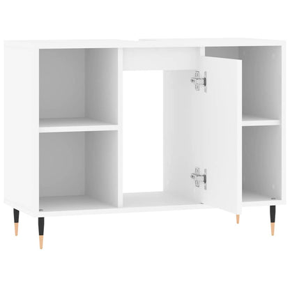 Mobile da Bagno Bianco 80x33x60 cm in Legno Multistrato - homemem39