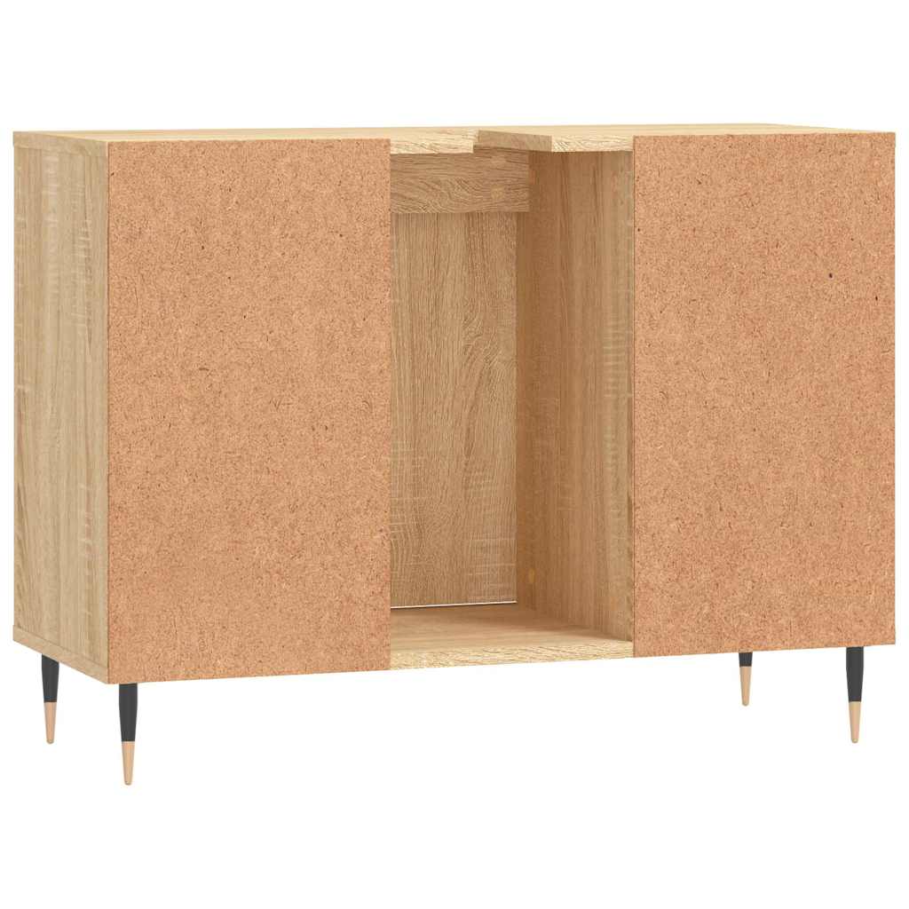 Mobile da Bagno Rovere Sonoma 80x33x60 cm in Legno Multistrato