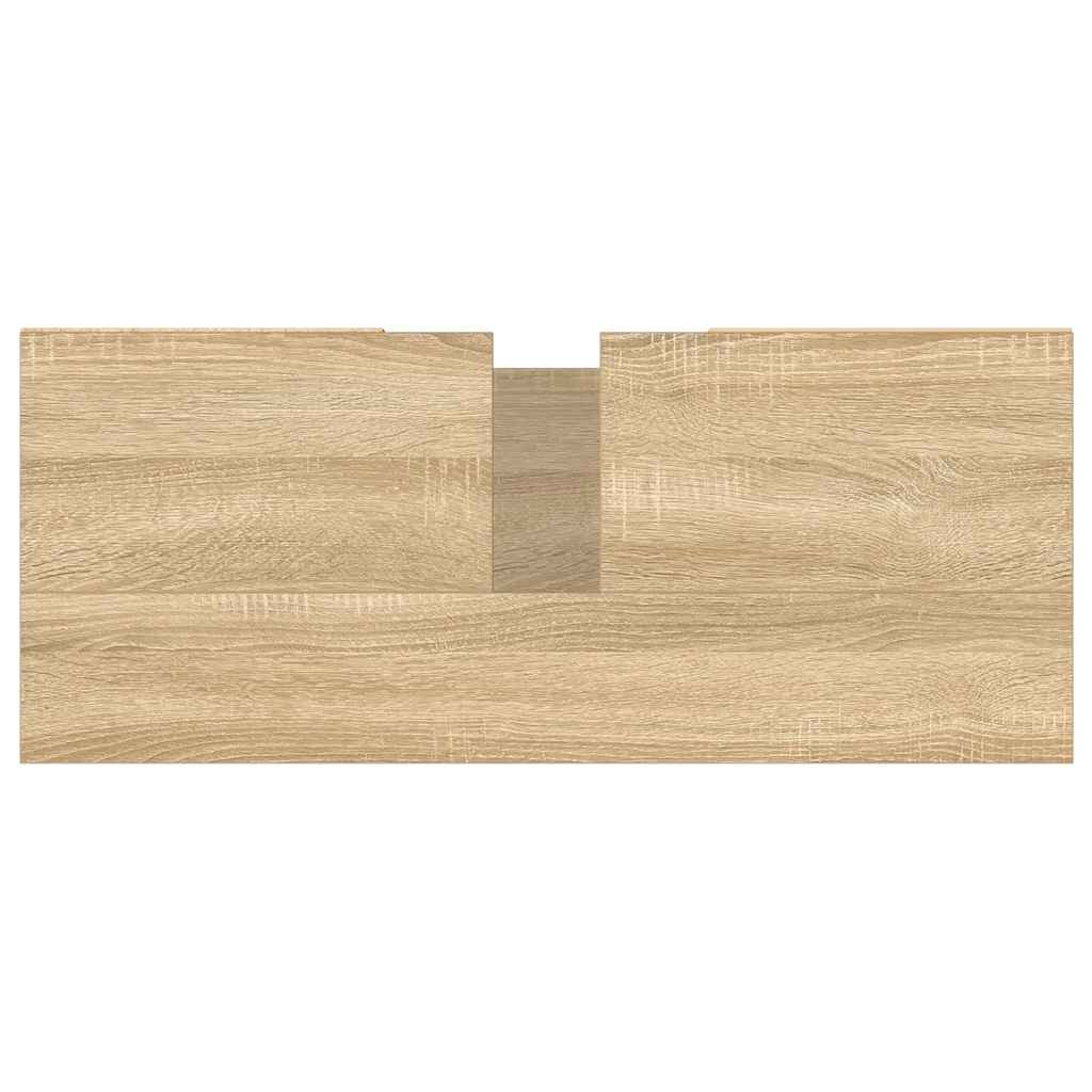Mobile da Bagno Rovere Sonoma 80x33x60 cm in Legno Multistrato - homemem39