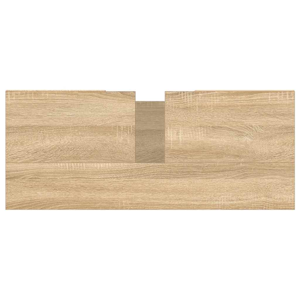 Mobile da Bagno Rovere Sonoma 80x33x60 cm in Legno Multistrato