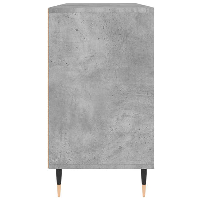 Armadietto da Bagno Grigio Cemento 80x33x60cm Legno Multistrato