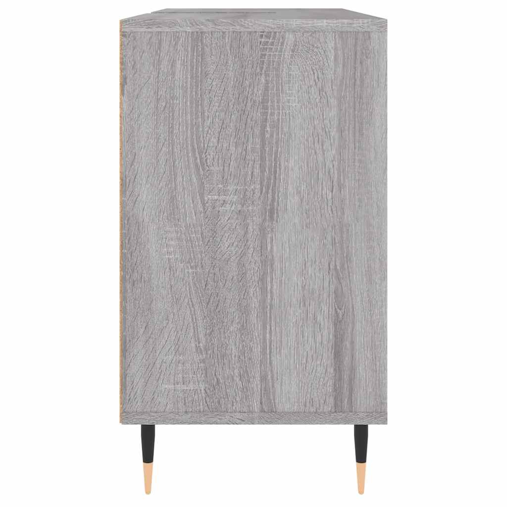 Mobile da Bagno Grigio Sonoma 80x33x60 cm in Legno Multistrato