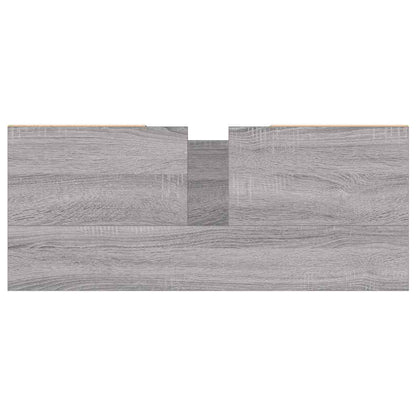 Mobile da Bagno Grigio Sonoma 80x33x60 cm in Legno Multistrato