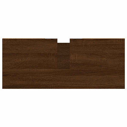 Armadietto Bagno Rovere Marrone 80x33x60cm in Legno Multistrato - homemem39