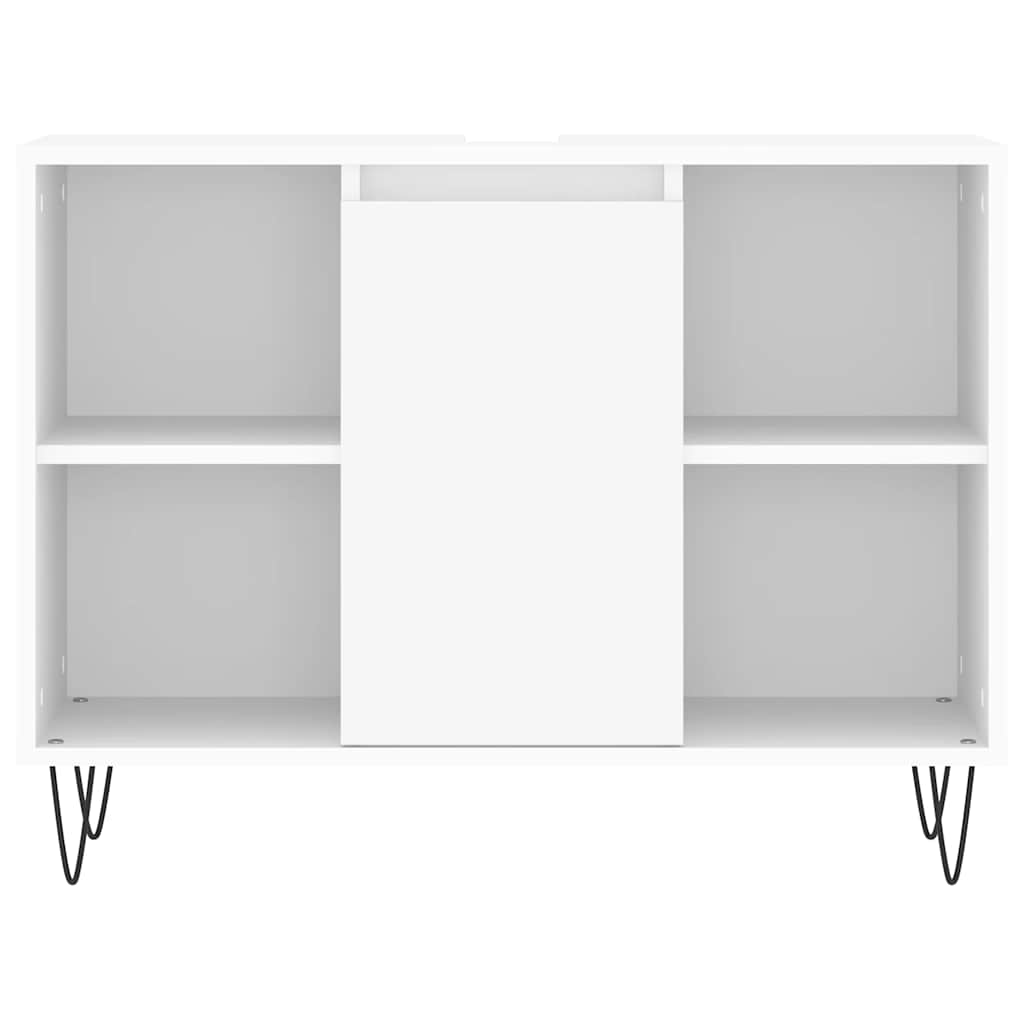 Mobile da Bagno Bianco 80x33x60 cm in Legno Multistrato