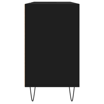 Mobile da Bagno Nero 80x33x60 cm in Legno Multistrato