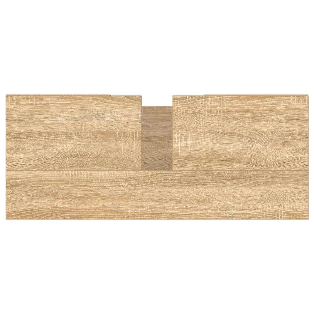 Mobile da Bagno Rovere Sonoma 80x33x60 cm in Legno Multistrato - homemem39