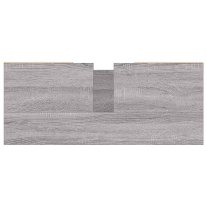 Mobile da Bagno Grigio Sonoma 80x33x60 cm in Legno Multistrato