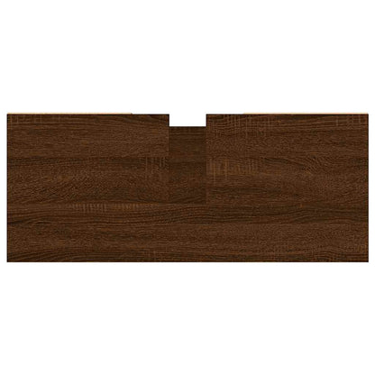 Armadietto Bagno Rovere Marrone 80x33x60cm in Legno Multistrato - homemem39