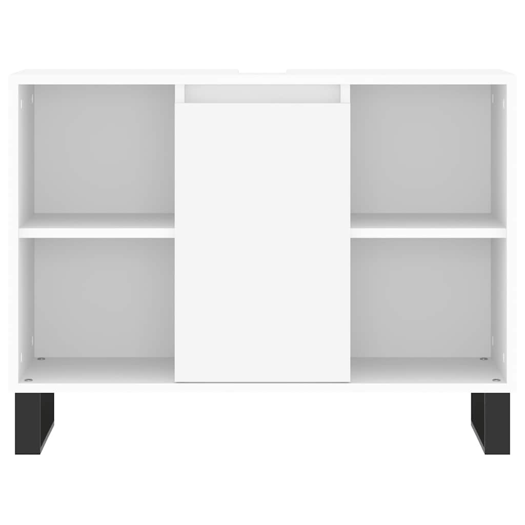 Mobile da Bagno Bianco 80x33x60 cm in Legno Multistrato - homemem39