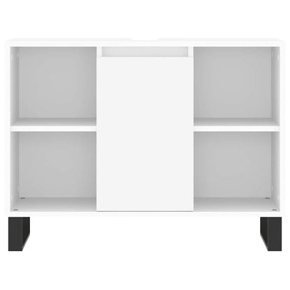 Mobile da Bagno Bianco 80x33x60 cm in Legno Multistrato - homemem39