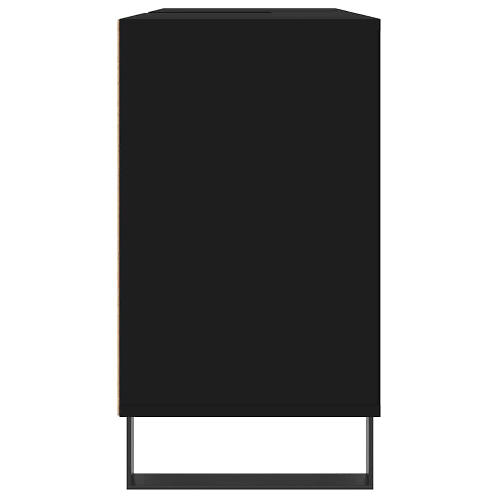 Mobile da Bagno Nero 80x33x60 cm in Legno Multistrato - homemem39