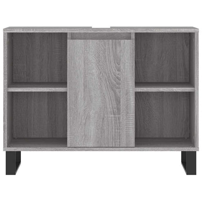 Mobile da Bagno Grigio Sonoma 80x33x60 cm in Legno Multistrato - homemem39