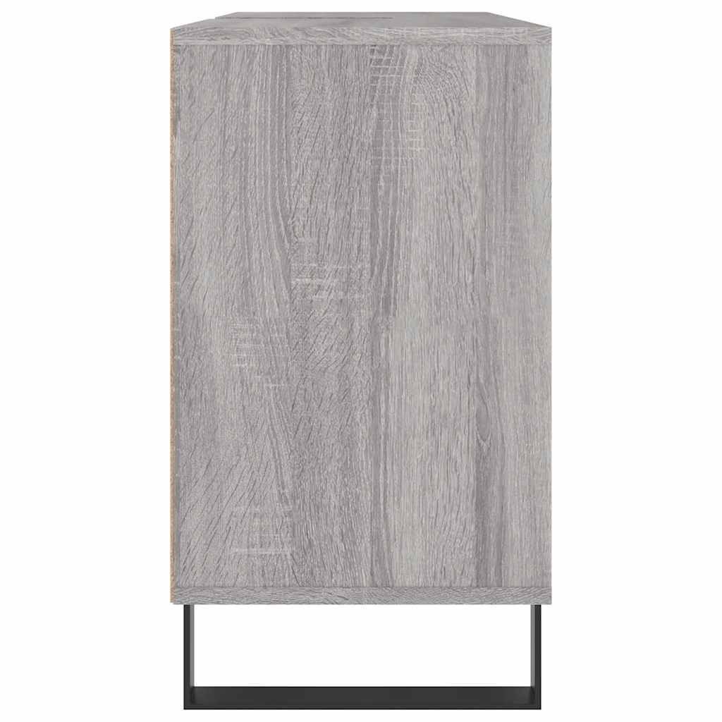 Mobile da Bagno Grigio Sonoma 80x33x60 cm in Legno Multistrato - homemem39