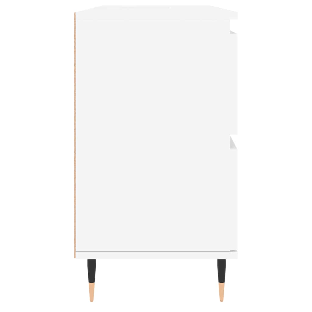 Mobile da Bagno Bianco 80x33x60 cm in Legno Multistrato | homemem39