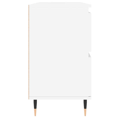 Mobile da Bagno Bianco 80x33x60 cm in Legno Multistrato | homemem39