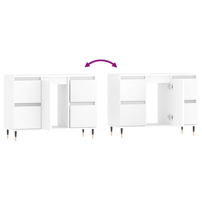Mobile da Bagno Bianco 80x33x60 cm in Legno Multistrato | homemem39