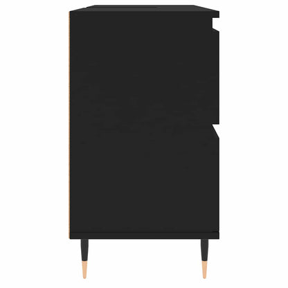 Mobile da Bagno Nero 80x33x60 cm in Legno Multistrato