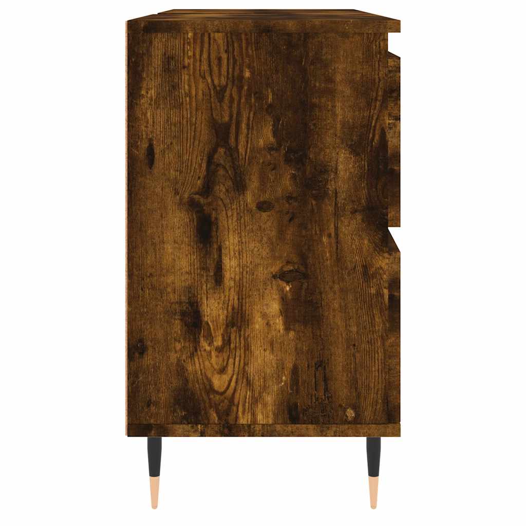 Armadietto Bagno Rovere Fumo 80x33x60 cm in Legno Multistrato | homemem39