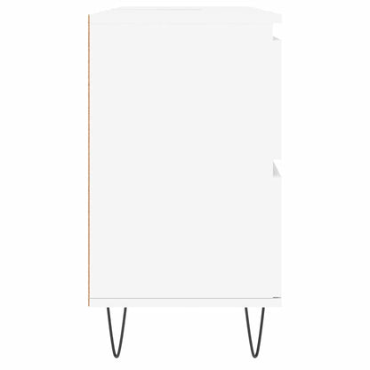 Mobile da Bagno Bianco 80x33x60 cm in Legno Multistrato