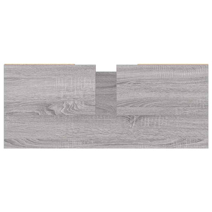 Mobile da Bagno Grigio Sonoma 80x33x60 cm in Legno Multistrato | homemem39